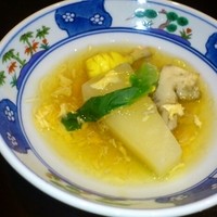 明月記 宝塚本店 - 煮物。フカヒレ入ってます。
                  