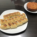 粉とクリーム - 食べやすい長さで切断