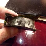 すし 良月 - 龍皮昆布が巻かれた鯖の棒鮨