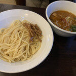 らーめんONE - 海老つけ麺 200g 880円^ ^ 風味抜群、今年もよろしくお願いします♪
