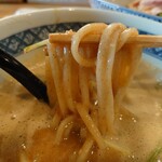 つけ麺 いちびり - 麺とつけ汁の絡み具合