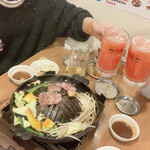 ジンギスカン はちふく - スイカハイでカンパイ♡