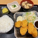 Fried oyster set meal