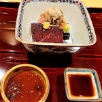 銀座 しのはら - 鯨ルイベと鰤炙り