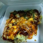 Okonomiyaki Teppanyaki Monchama - もんちゃま焼( ´ω` )/豚キムチ２マイ目