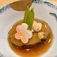鮨 うら山 本店 - あわびと見せかけて、大浦ごぼう