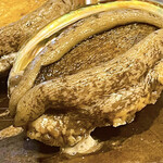 ステーキ 鉄板焼き Teppan&grill R - 鉄板上の活あわび