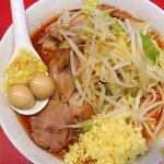 ラーメン二郎 - ラーメン半分＋ニンニク多め＋ショウガ半分ＳＫ
