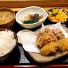 Ginshu Kairaku Kazu - 鶏唐＆カキフライセット豚汁ご飯大