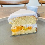 カフェ マメヒコ - 蜜柑のショートケーキ