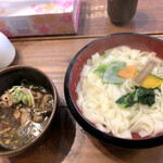 鴨錦 - 平うどん