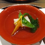 割烹 清風 - お椀（ずわいのしんじょう）