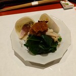 割烹 清風 - 先付（サバの飯寿司）別角度