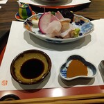 割烹 清風 - おつくり（くえ、水だこ、ぶり）