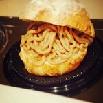 サンマルクカフェ - クロッシュー モンブラン(￥350)。モンブランは1年ぶりかな。