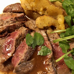 松澤ワイン食堂 プチ - ブドウ牛のステーキ