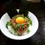 豚ソバ Fuji屋 - 特製納豆ごはん