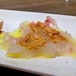 創作イタリアン Gemelli - カルパッチョ(*σ>∀<)σ ワインぴったり