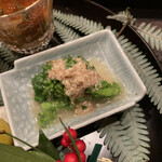 茜坂大沼 - 京菜花のお浸し