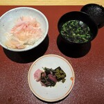 日本料理FUJI - 鰹節ご飯、味噌汁、香の物