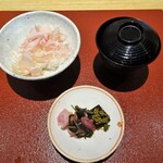 日本料理FUJI - 鰹節ご飯、味噌汁、香の物
