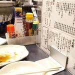 やきとん きむら - カウンター周り