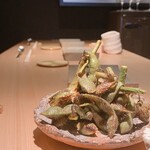 炭火焼き鳥 鶏尽 花れ - 【過去メニュー】丹波の黒豆炙り焼き