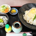 麦の屋 - ひや天うどん彩りごはんセット