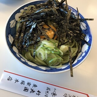 竹老園 - 無量寿そば
冷たいおそばで胡麻油が効いてます