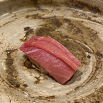 鮨 大地 - 追加の初競鮪の大トロ