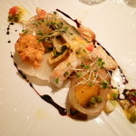 ボンファム - 【ホワイトアスパラガス・ラングスティン・帆立のハーモニー】