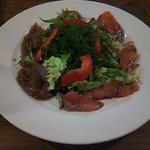 カルパッチョは野菜もたんまり。