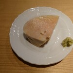 東麻布 天本 - 噴火湾の鮟肝の塩蒸し