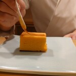 東麻布 天本 - 蜂蜜を塗って