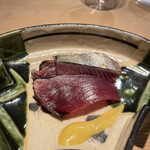 東麻布 天本 - カツオ藁焼き