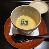 末冨 - すっぽんとフグの白子の茶碗蒸し