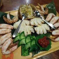 かに道楽 新宿本店 - 毛かに姿茹（小）