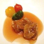 南翔饅頭店 - 牛肉のオイスター炒め