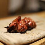 鳥しき - 血肝/流石の火入れです。