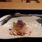 一本杉 川嶋 - 昼に〆たタラの白子