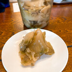 ラーメン･餃子 ハナウタ - 【2021年12月】無料サービスのザーサイ。