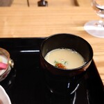 一本杉 川嶋 - 胡麻豆腐の揚げ出しの粕汁