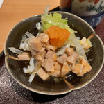 馳走 啐啄一十  - 【写真⑥】虎河豚(山口県上関産)の鉄っ皮、賽の目鮟肝(北海道余市産)入り