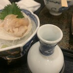 さんりく - 北寄貝刺身と八仙一合