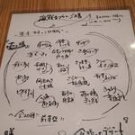 くずし割烹　ZUTTO - この日のメニュー　2022.1