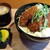 ゆるりと菜村さ来 - ソースかつ丼。みそ汁が左上に。大阪か！（笑）