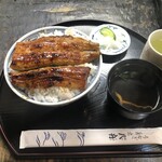 八舟 - 中ダブル丼セット　大盛り　3,355円