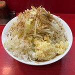 Butaramen - 味玉ラーメン（野菜・にんにく・たまねぎ・魚粉）