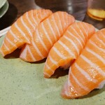亀正くるくる寿司 - 最高！　サーモン