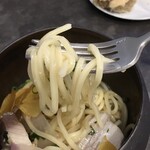 VANNO - 自家製スパゲッティーニ 寒鰤・自家製唐墨・紫大根のアーリオ・オーリオ